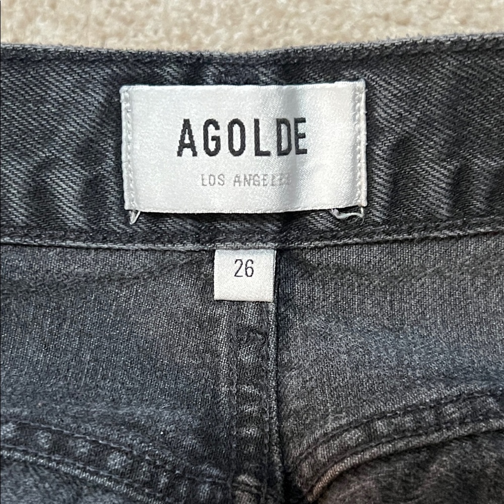 Agolde Women's Black Straight Jeans - Picture 3 of 11